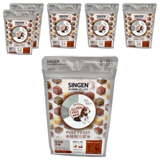 SINGEN 信元發育寶 鮮鮮嫩三品 全年齡犬糧, 70% 奔茨牛, 20% 囊 襄雞, 10% 鑫 桃鴨, 無麩質, 300g, 牛肉+鴨肉+雞肉, 6包