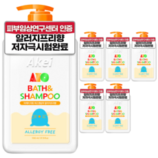 AKei. Ato沐浴洗髮精, 1.1L, 6瓶