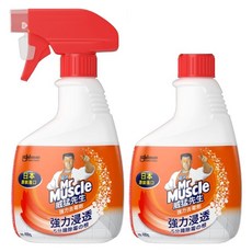 Mr Muscle 威猛先生 強力去霉劑 日本製 噴槍瓶 + 補充瓶, 800g, 1組
