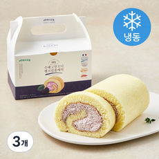 프레시오늘 우리밀 리얼버터 프랑스 우유생크림 99% 고창오디 수제 롤케익 (냉동), 230g, 3개
