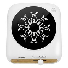 Taiwanis 1000W 1個口 微晶玻璃 電陶爐 旋鈕式 AC 110V/60Hz 可調節溫度 Auto shut-off 白色 250*275mm TCS-88A 黑晶爐面