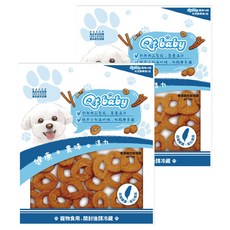 Qt baby 香濃雞肉甜甜圈 新鮮肉品製成 純手工低溫烘焙 120g 寵物零食, 2包