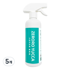 제로로 유카 고양이 모래 전용 탈취제, 450ml, 5개