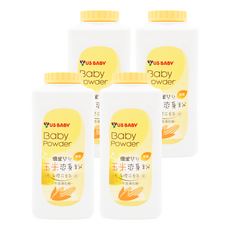 US baby 優生 玉米爽身粉 白櫻花香氛, 蘊含天然玉米澱粉,不含滑石粉, 150g, 4瓶