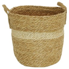 아침향기 수공예 라인 라탄바구니 화분커버, 1개