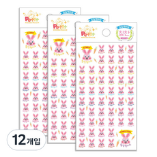 Petit 做得真棒 寶寶兔 獎勵貼紙 6入, 混合顏色, 12入