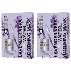 MY SCHEMING 我的心機 96% 真正薰衣草花水淨嫩面膜 13ml, 4入, 2組