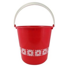 CHUANG YING 創贏 印花水桶 CY-60 中(28.5 x 28.5 x 24cm), 紅色, 1個