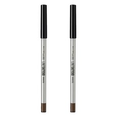 MAYBELLINE 媚比琳 超持久抗暈眼線膠筆, 深棕色, 2支