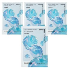 이니스프리 New 히알루론산 액티브 마스크 25ml, 1개입, 4개