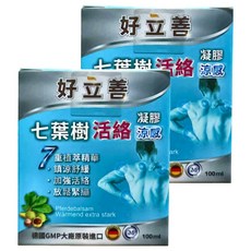 heilusan 好立善 七葉樹活絡凝膠 涼感 100ml, 1入, 2盒