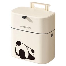 couselect 廚房壁掛垃圾桶 大容量 抬蓋/滑蓋兩用 家用廚餘桶 廁所垃圾桶 9L, 白色