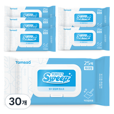 탐사 물걸레 청소포 특대형 캡형, 50g, 25매, 30개