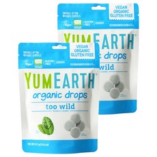 YUMEARTH Too Wild薄荷糖, 59.5g, 2包