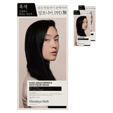 나드 아르간 에센스 새치 염색제, 흑색, 3개