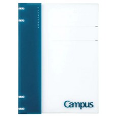 KOKUYO 國譽 Campus 2 x 2薄型4孔活頁夾 A5, 深藍色, 1本