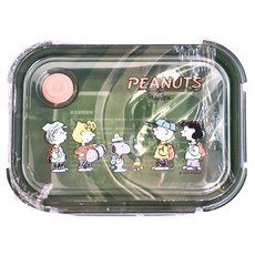 Corelle Brands 康寧餐具 Snapware SNOOPY 露營趣耐熱玻璃保鮮盒, 660ml, 1個