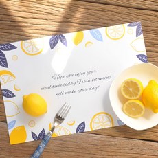 왈가닥스 해피데이즈 플레이스 매트 Fresh 16p, Lemon, 410 x 275mm