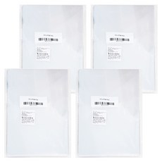 indi office 高透明度 L型夾 A4 30張, 透明色, 4包