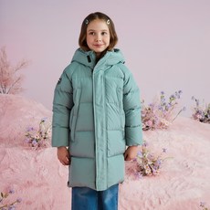 UNITED COLORS OF BENETTON. KIDS 童款長版連帽束口鴨絨外套 QADJP1461