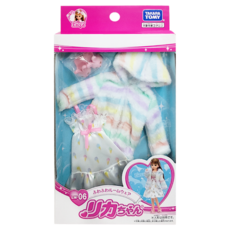 TAKARA TOMY Licca 莉卡娃娃 毛絨繽紛室內服裝組 LW-06, 1盒