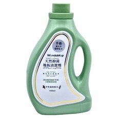 WondaMop 天然抑菌地板清潔劑 添加葡萄柚萃取、薰衣草及迷迭香精油, 1L, 1瓶
