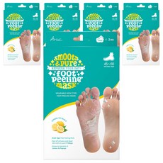 아리얼 스무스 앤 퓨어 풋 필링 마스크, 2개입, 5개, 68g