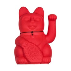Diminuto Cielo 幸運繽紛自動招手招財貓 - 紅色 18cm