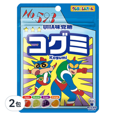 UHA 味覺糖 蠟筆小新 酷Q彌軟糖 水果味, 2包, 55g
