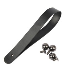 brand yarn 牌燕摩登包帶黑+黑鎳裝飾半月, 黑色, 1套