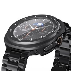 Galaxy Watch8 Classic 全包覆邊框保護殼, 1套, 黑白色