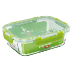 Corelle Brands 康寧餐具 Snapware Eco Clean 可拆扣玻璃保鮮盒, 1個容器 + 1個蓋子, 1個