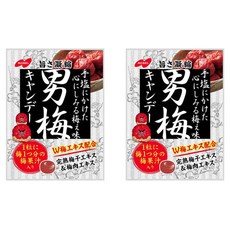 NOBEL 諾貝爾 男梅糖 濃縮梅子果汁 外層鹹味 原汁原味酸味 QQ糖硬口感, 76.5g, 2袋