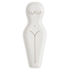 DOIY Body Spoon rest Brown 裸女湯勺架 19 x 7.5 x 2cm, 白色, 1個