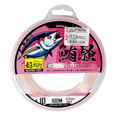 台灣 AMiKA 超耐磨鮪騷碳纖線 100M 超技術 粉色 卡夢線 路亞 磯釣 船釣 岸拋 海釣 Carbon 10|0.520mm / 50 lb, 1入