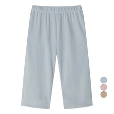 unifriend 兒童基本款超細纖維刷毛九分褲