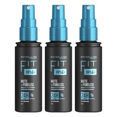 메이블린 핏 미 매트 포어리스 메이크업 세팅 스프레이, 60ml, 3개