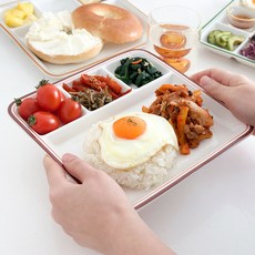 彩色線食品托盤 4 件套, 混色, 1套