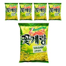 Binggrae 螃蟹餅乾 芥末口味, 70g, 5包