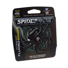 SPIDERWIRE 蜘蛛線 UltraCast FluoroBraid 高比重編織線, 叢林綠, 1個