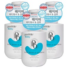 Purebble 嬰幼兒用泡沫多合一沐浴洗髮露, 3個, 500ml