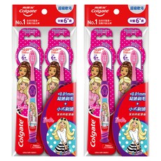 Colgate 高露潔 兒童纖柔毛牙刷 6歲以上, 顏色隨機, 1入, 4支