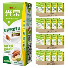 光泉 珍穀堅果牛乳, 200ml, 96入