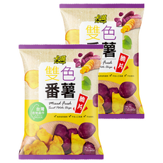Pop-Smile 卡滋 雙色番薯脆片, 90g, 2包