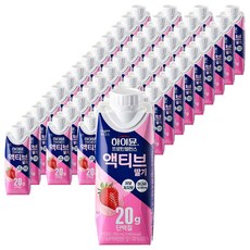 하이뮨 프로틴 밸런스 액티브 딸기, 250ml, 72개