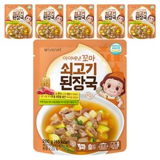 아이배냇 유아용 꼬마 쇠고기 된장국, 200g, 6개