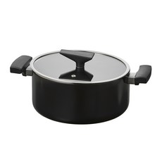 LocknLock 樂扣樂扣 Peak IH電磁爐湯鍋, 1個, 黑色, 24cm