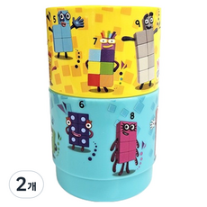 넘버블록스 숫자컵 2p, 혼합색상, 2개, 230ml