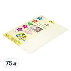 종이문화 트윙클스타 얇은 양면펄색지 A4 No 2 석영 120g, 75개