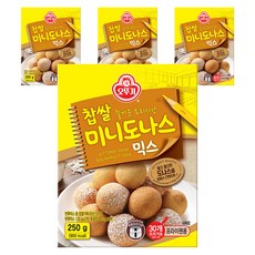 오뚜기 찹쌀 미니도나스 믹스, 250g, 4개
